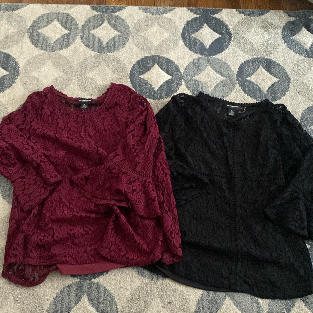 2 lace tops